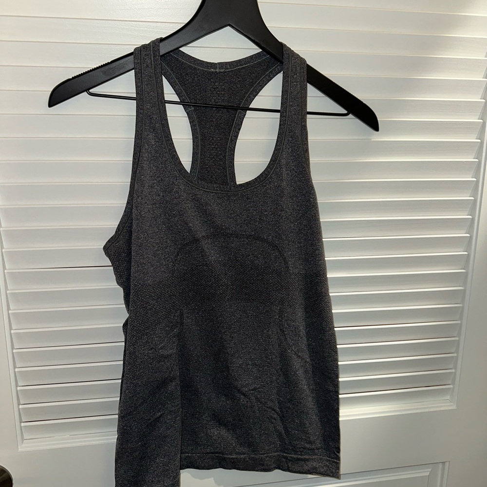 lululemon athletica Charcoal Grey Swiftly Tech Racerback Tank